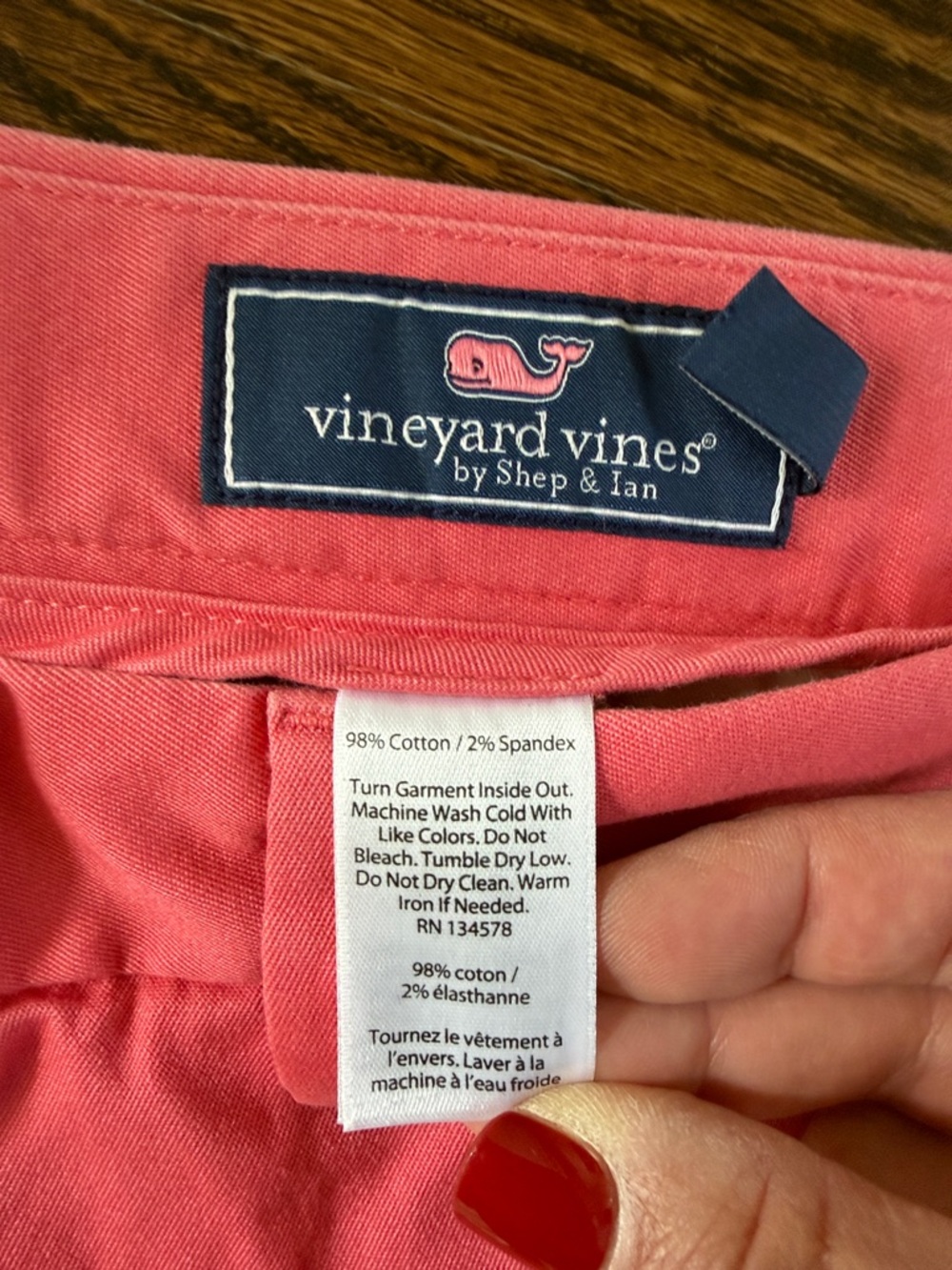 Vineyard Vines Coral Straight-Leg Pants - Picture 4 of 5